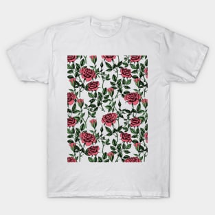 Roses pattern T-Shirt